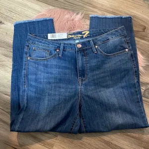 Seven 7 jeans straight crop size 10
