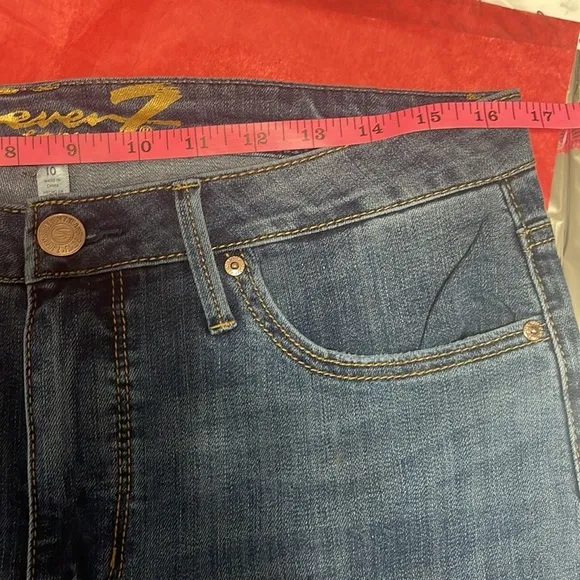 Seven 7 jeans straight crop size 10