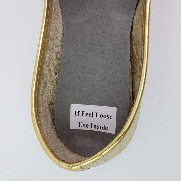 Shoe Bazar Etnic Mojri Khussa Mens Size 7 Gold Handmade Slip On Loafer Shoes