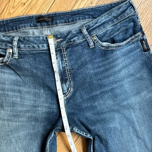 Silver Jeans Suki Slim Bootcut Jeans SZ 20 L33 Mid Rise Stretch Faded Wash