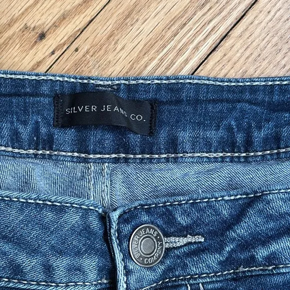 Silver Jeans Suki Slim Bootcut Jeans SZ 20 L33 Mid Rise Stretch Faded Wash