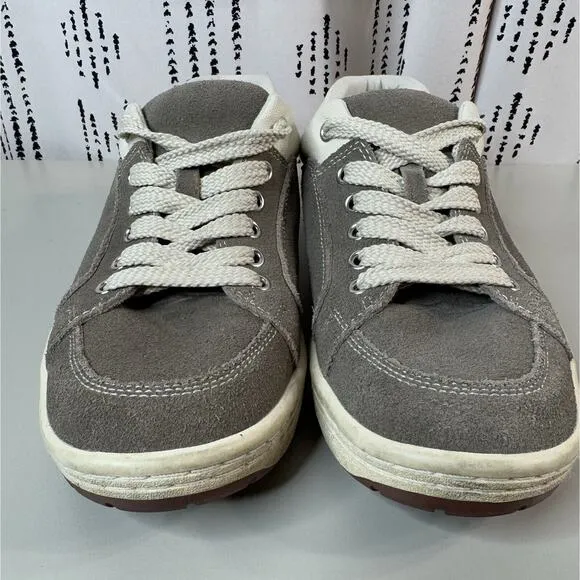 Simple Mens Suede Shoes 7.5 M 9.5 W Taupe 90s Grunge Comfort Classic Rock Retro