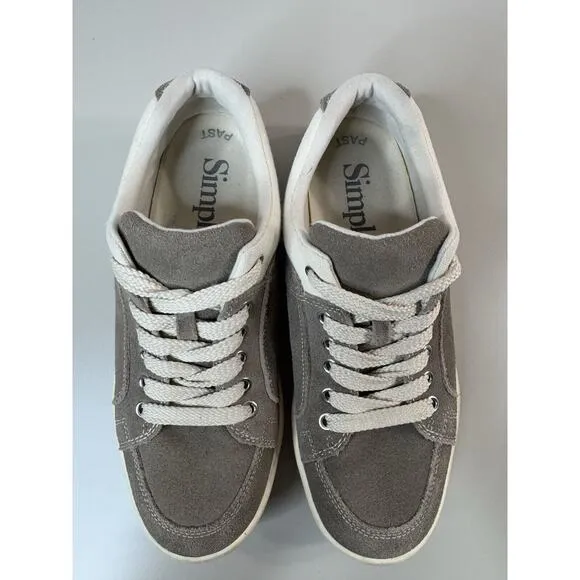 Simple Mens Suede Shoes 7.5 M 9.5 W Taupe 90s Grunge Comfort Classic Rock Retro