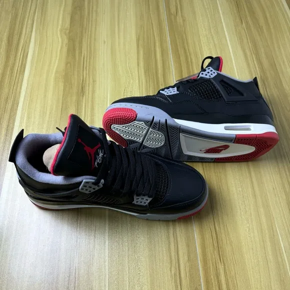 Size 11 Men's Shoes- Jordan 4 Retro &quot;BredReimagined&quot; - Preowned