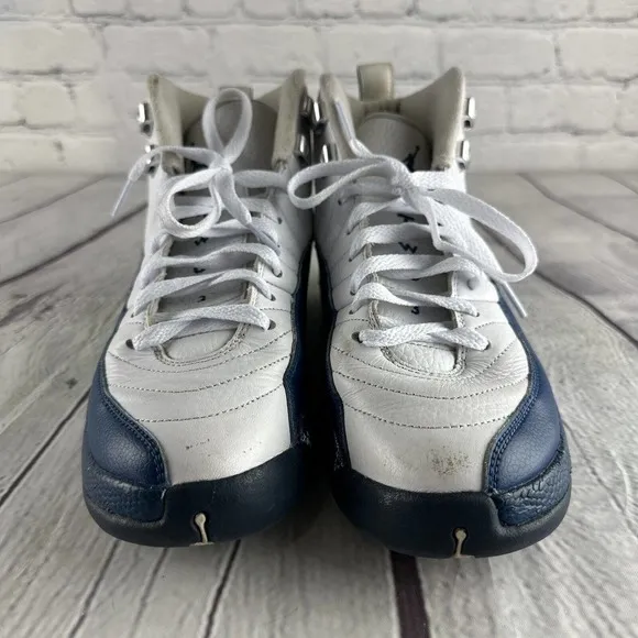 Size 7Y‎ / 8.5 W🔥 Authentic Nike Air Jordan 12 Retro French Blue 2016
