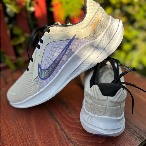 Size 9 Womens Nike Quest 5 Khaki New Ivory/purple DD9291-101
