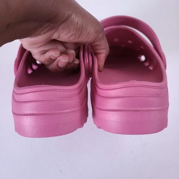 Skechers Foamies Mauve Platform Clogs Shoes Size 7