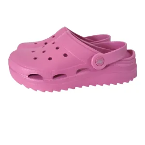 Skechers Foamies Mauve Platform Clogs Shoes Size 7