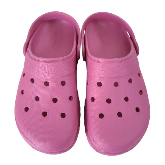 Skechers Foamies Mauve Platform Clogs Shoes Size 7