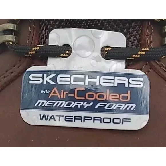 Skechers Men Size 13 Relment Traven Waterproof Dark Brown Hiking Boots 65529 CDB