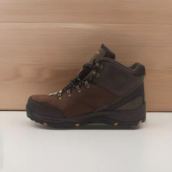 Skechers Men Size 13 Relment Traven Waterproof Dark Brown Hiking Boots 65529 CDB