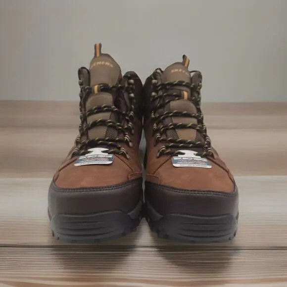 Skechers Men Size 13 Relment Traven Waterproof Dark Brown Hiking Boots 65529 CDB