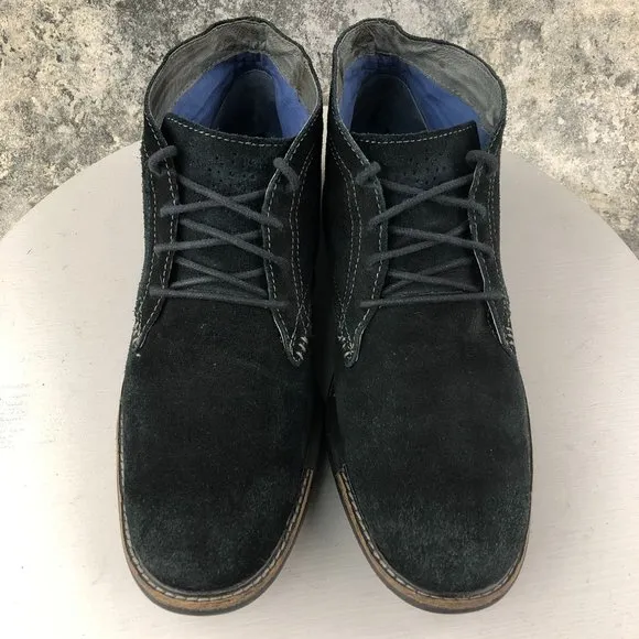 Skechers Mens Size 10.5 Mark Nason Stroud Black Leather Suede Chukka Boots 68099