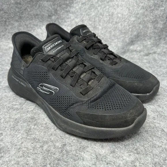 Skechers Slip-ins Bounder 2.0 Shoes Mens Size 9 Emerged Black Sneakers Walking