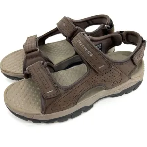 Skechers TRESMEN-GARO Mens Chocolate 204105/CHOC Relaxed Fit Sandals Size 9