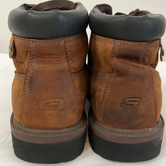 Skechers Verdict 10.5 Wide Waterproof Hiking Boots Lug Sole Memory Foam