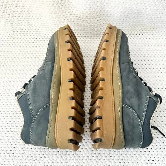 Skechers Y2K Vintage Blue Nubuck Tan Sole Jammers Platform Chunky Goth Punk Shoe