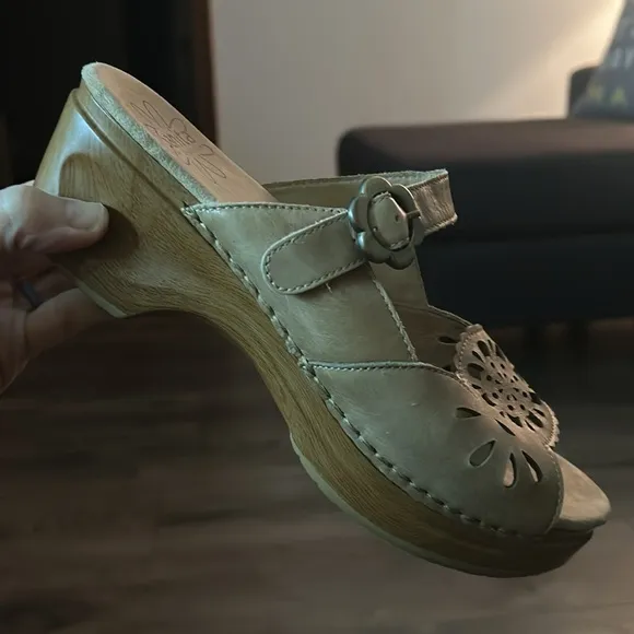 Slip on clog sandals