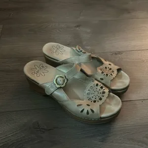 Slip on clog sandals