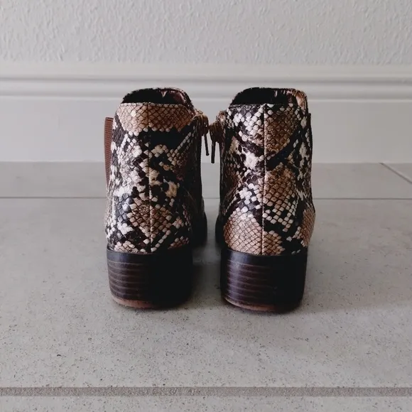 Snakeskin Ankle Boots