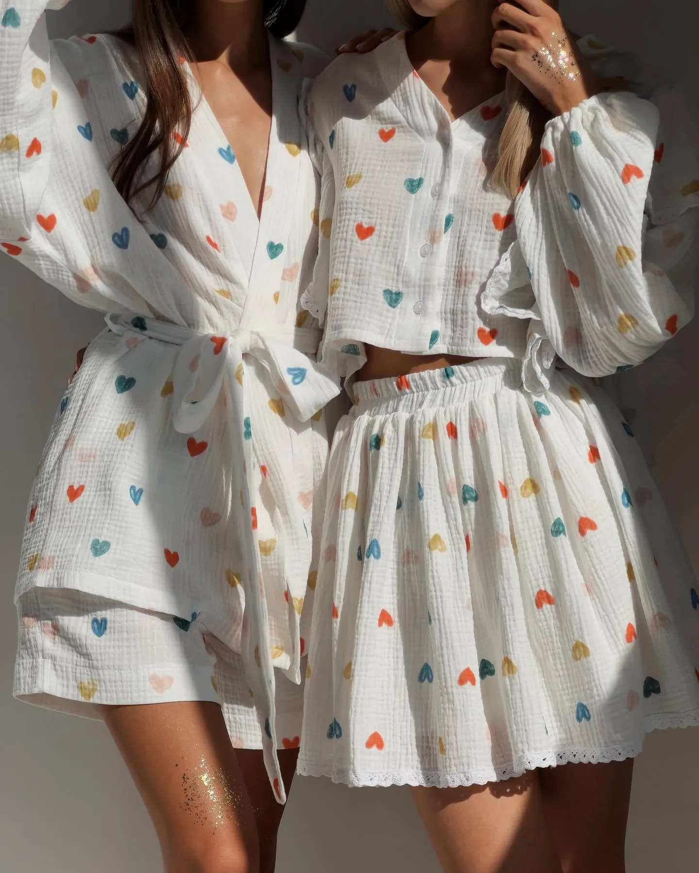 Sofia – Elegant Women’s Cotton Two-Piece Set