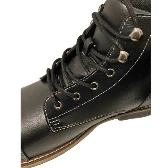 Sonoma Men's Cap Toe Ankle Boots 'Jonathann' Black 12