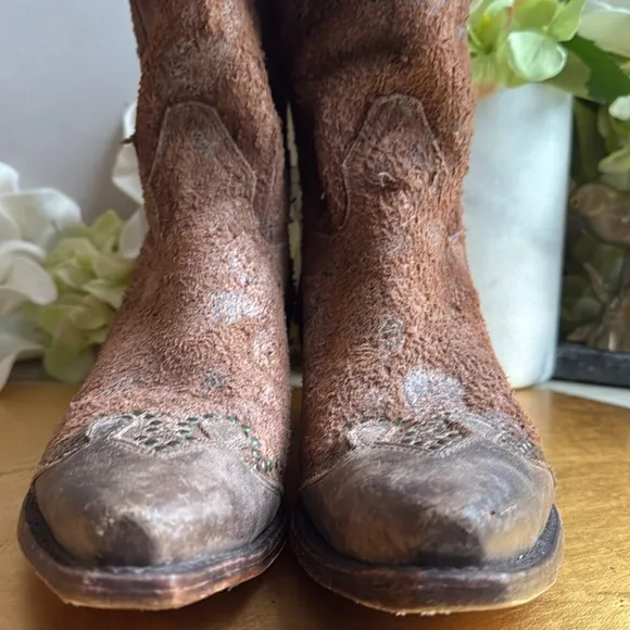 Sonora Riley Rough Out Western Boots