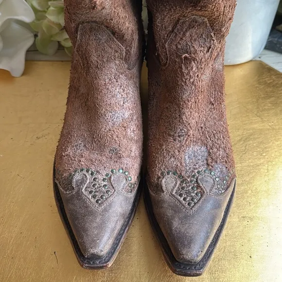 Sonora Riley Rough Out Western Boots