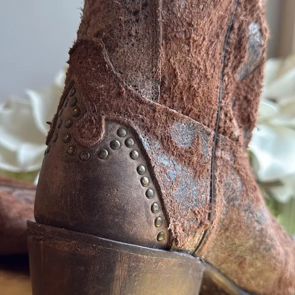Sonora Riley Rough Out Western Boots