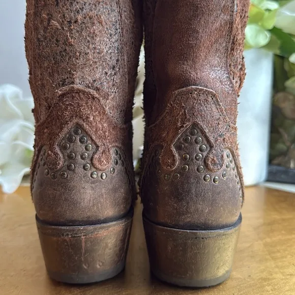 Sonora Riley Rough Out Western Boots