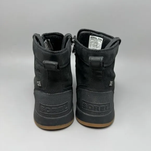 SOREL Ankeny II Black Hiking Waterproof Boots size 9 NM4906-010