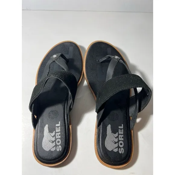 Sorel Black Sandals