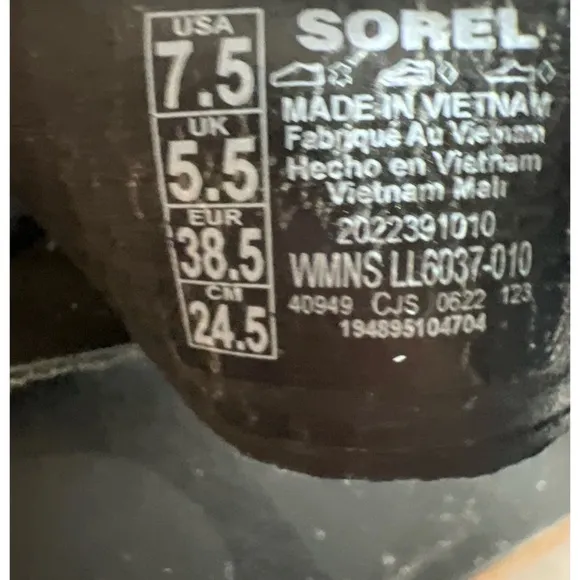 Sorel Black Sandals