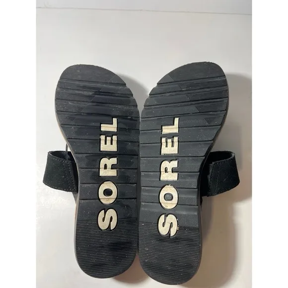 Sorel Black Sandals