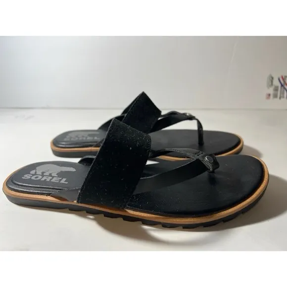 Sorel Black Sandals