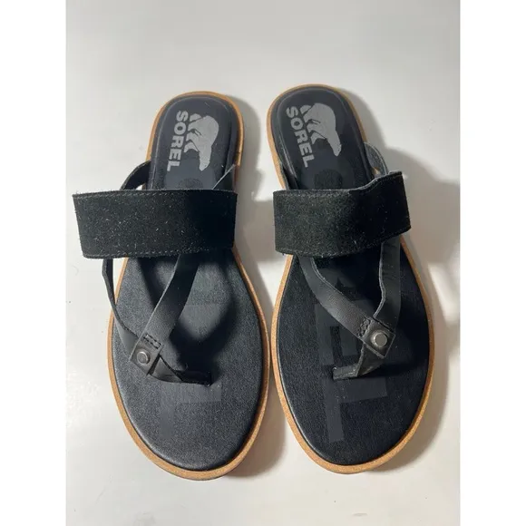 Sorel Black Sandals