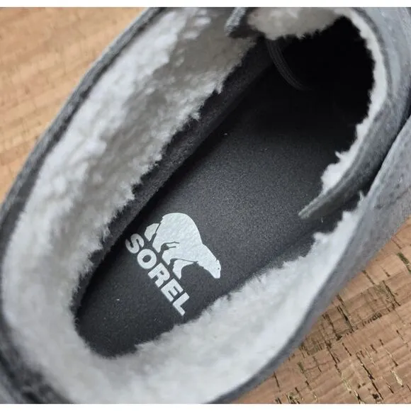 Sorel Boots Men's 8.5 Explorer Next Drift Gray Fleece Lined Chukka Casual WP