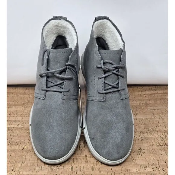 Sorel Boots Men's 8.5 Explorer Next Drift Gray Fleece Lined Chukka Casual WP