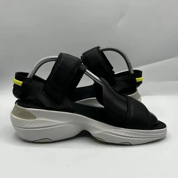 Sorel Explorer Blitz Stride Sandals Womens Size 9 Black MoonStone Strap Shoes