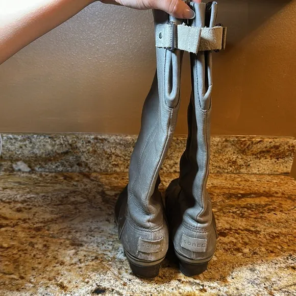 Sorel Gray and Brown Tall Boots