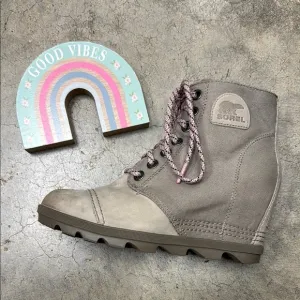 Sorel Gray Lace-Up Boots
