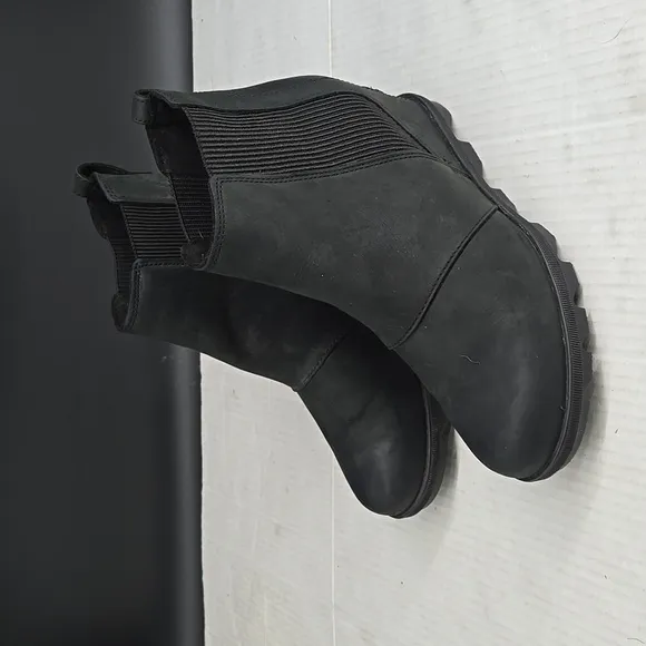Sorel Joan Of Arctic Black Wedge Ankle Boots 9.5