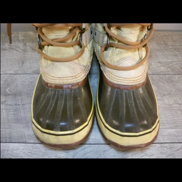 Sorel Joan of Arctic Women's Winter Waterproof Wheat Leather Boots NL1540 Size 7