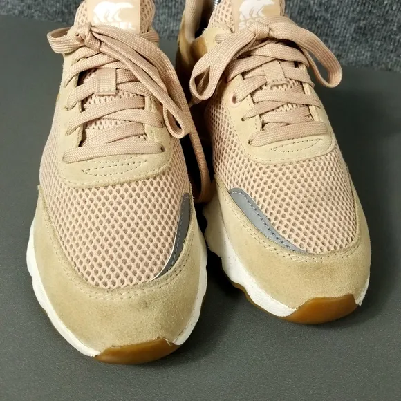 Sorel Kinetic Lite Lace NL3516-257 Women’s Size 7.5 Natural Tan Peach Shoes