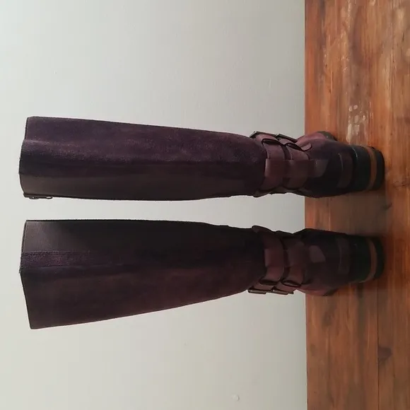 Sorel Lolla II Tall Burgundy Boots 10.5