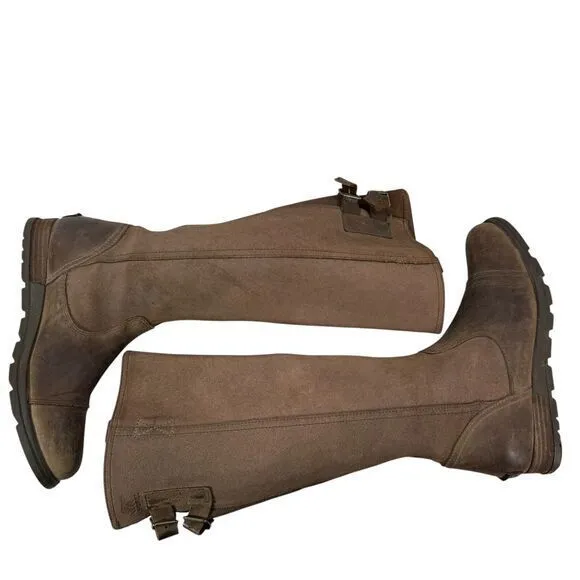 SOREL Major Tall Knee High Riding Brown Leather Tall Pull On Boots Women Size‎ 8