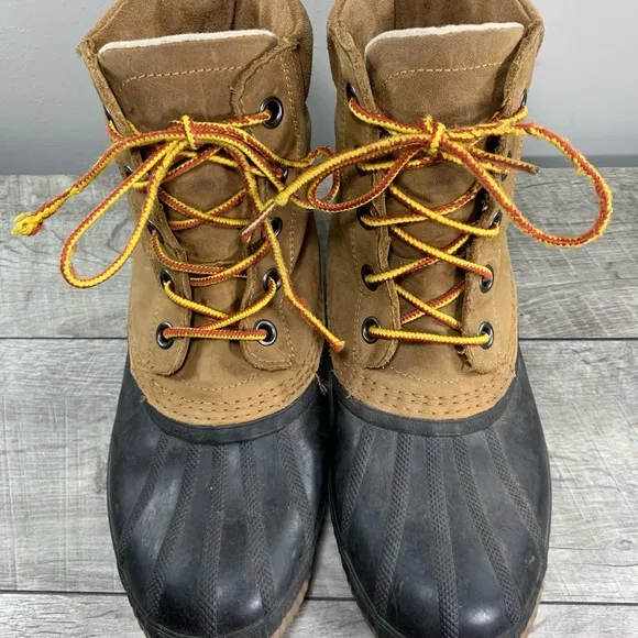 Sorel NM2575 Sorel Men's Cheyanne II Lace Up Duck Men’s Leather Boots Size 8