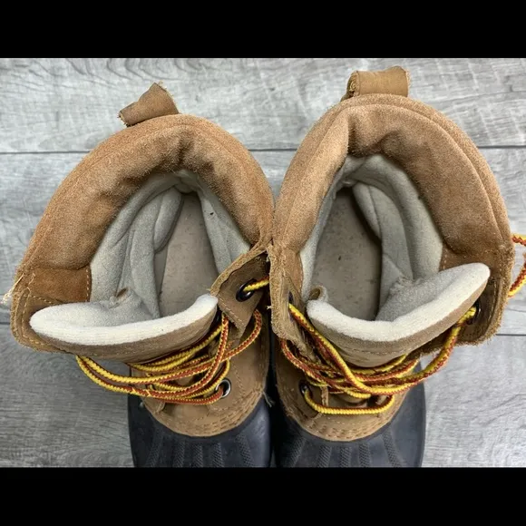 Sorel NM2575 Sorel Men's Cheyanne II Lace Up Duck Men’s Leather Boots Size 8