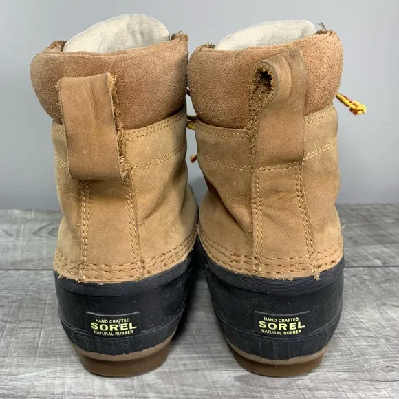 Sorel NM2575 Sorel Men's Cheyanne II Lace Up Duck Men’s Leather Boots Size 8