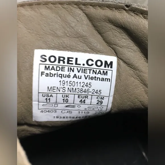 Sorel NM3846 Madson II Chukka Waterproof Major Brown Mens Moc Toe Boots Size 11